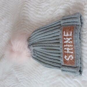 JUSTICE Gray Womans Gray Beanie‎ New